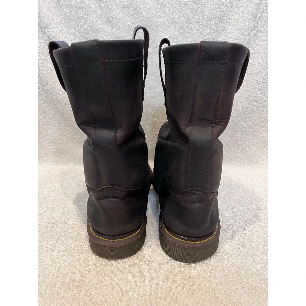 Dr. Martens AirWair Steel Toe Brown Leather Work Boots Mens 13M Wellington